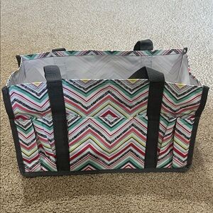 Thirty-One Multicolor Chevron Tote Bag
